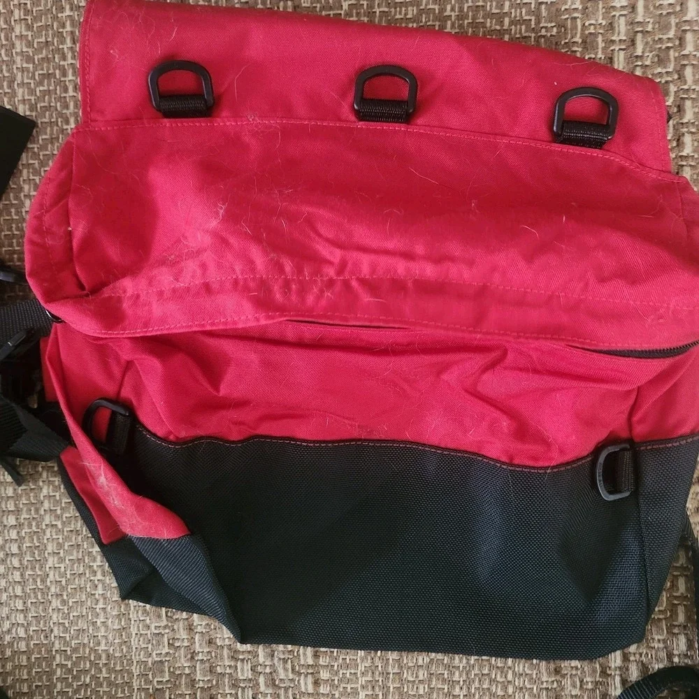 VTG Wenaha Explorer Il Dog Pack Large Red Black Hiking Backpack Saddlebag USA